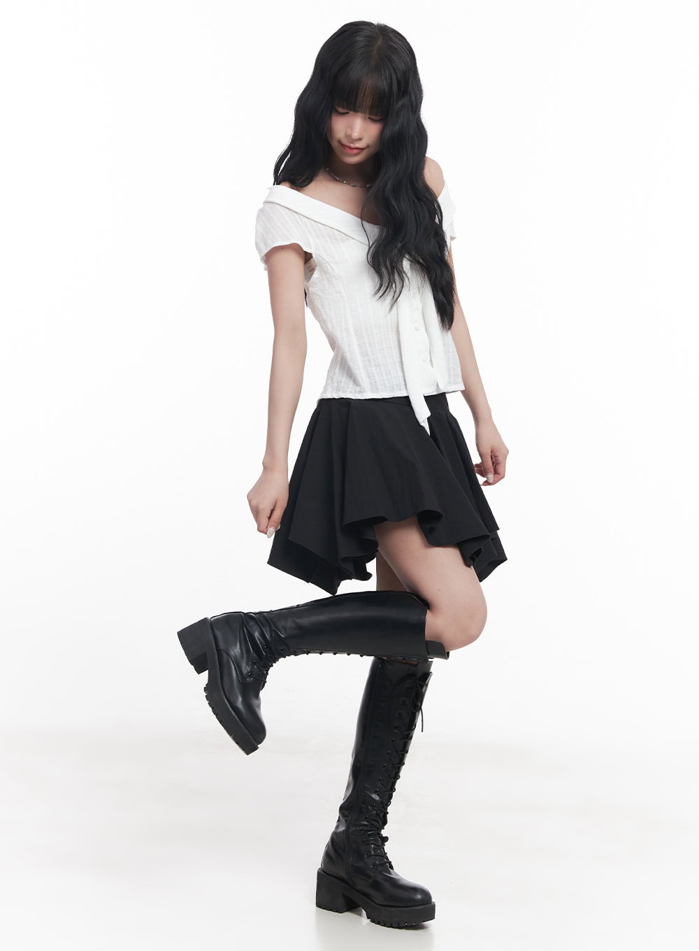 Flare Handkerchief Mini Skirt CY527
